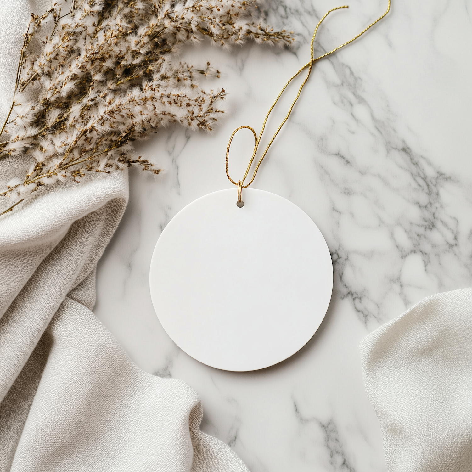 Baking Gifts for Friends from the Kitchen, 'A Day Without Baking Is Day Wasted' Christmas Circle Ornament