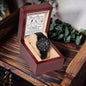 Groom Wedding Day Gift - I Met You - Black Chronograph Watch - Mallard Moon Gift Shop