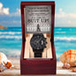 Groomsman Your Service is Required - Time to Suit Up - Black Chronograph Watch - Mallard Moon Gift Shop