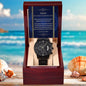 Son Wedding Day Gift You Will Always Have my Heart Black Chronograph Watch - Mallard Moon Gift Shop