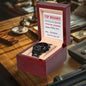 Groomsman Wedding Invite - VIP Mission Operation Groomsman - Black Chronograph Watch - Mallard Moon Gift Shop