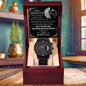 Husband-To-Be - I Can't Live a Day without You Black Chronograph Watch Wedding Day Gift - Mallard Moon Gift Shop