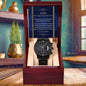 Son Wedding Day Gift You Will Always Have my Heart Black Chronograph Watch - Mallard Moon Gift Shop
