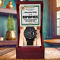 Husband Wedding Day Gift - SuperPrize-Black Chronograph Watch - Mallard Moon Gift Shop