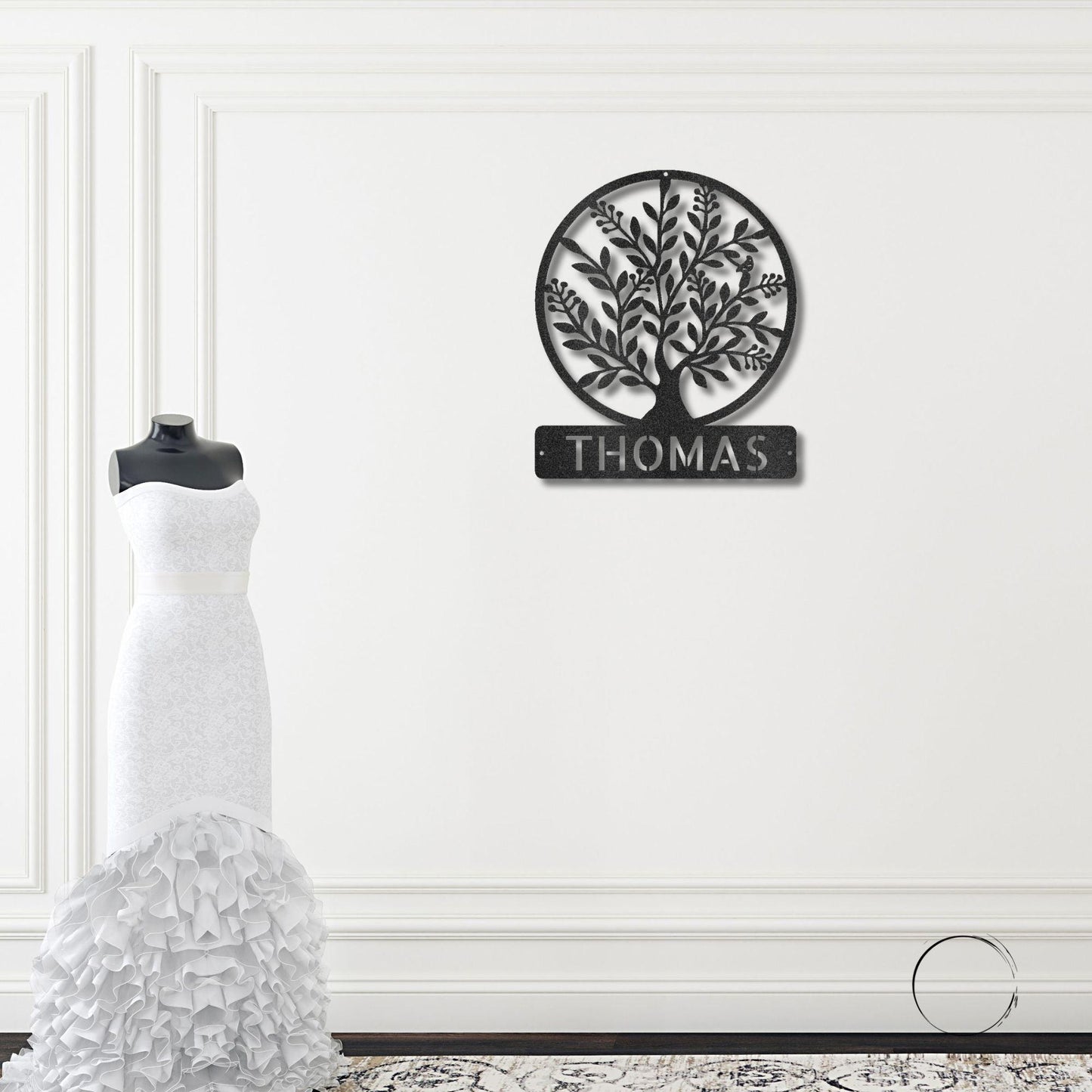 Personalized Tree of Life Metal Wall Sign: Celebrate Your Roots - Mallard Moon Gift Shop