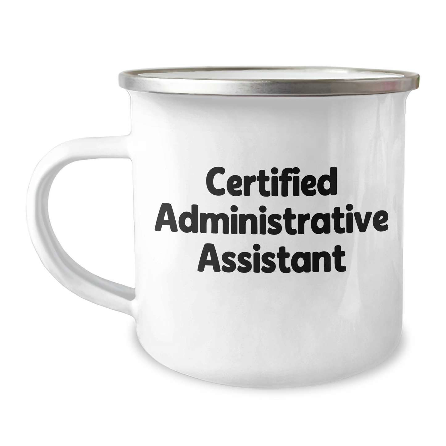 Funny Certified Administrative Assistant Gifts from Coworkers - Camping Mug for Men on Father's Day, 'I'm the Boss' Quote - Image 1