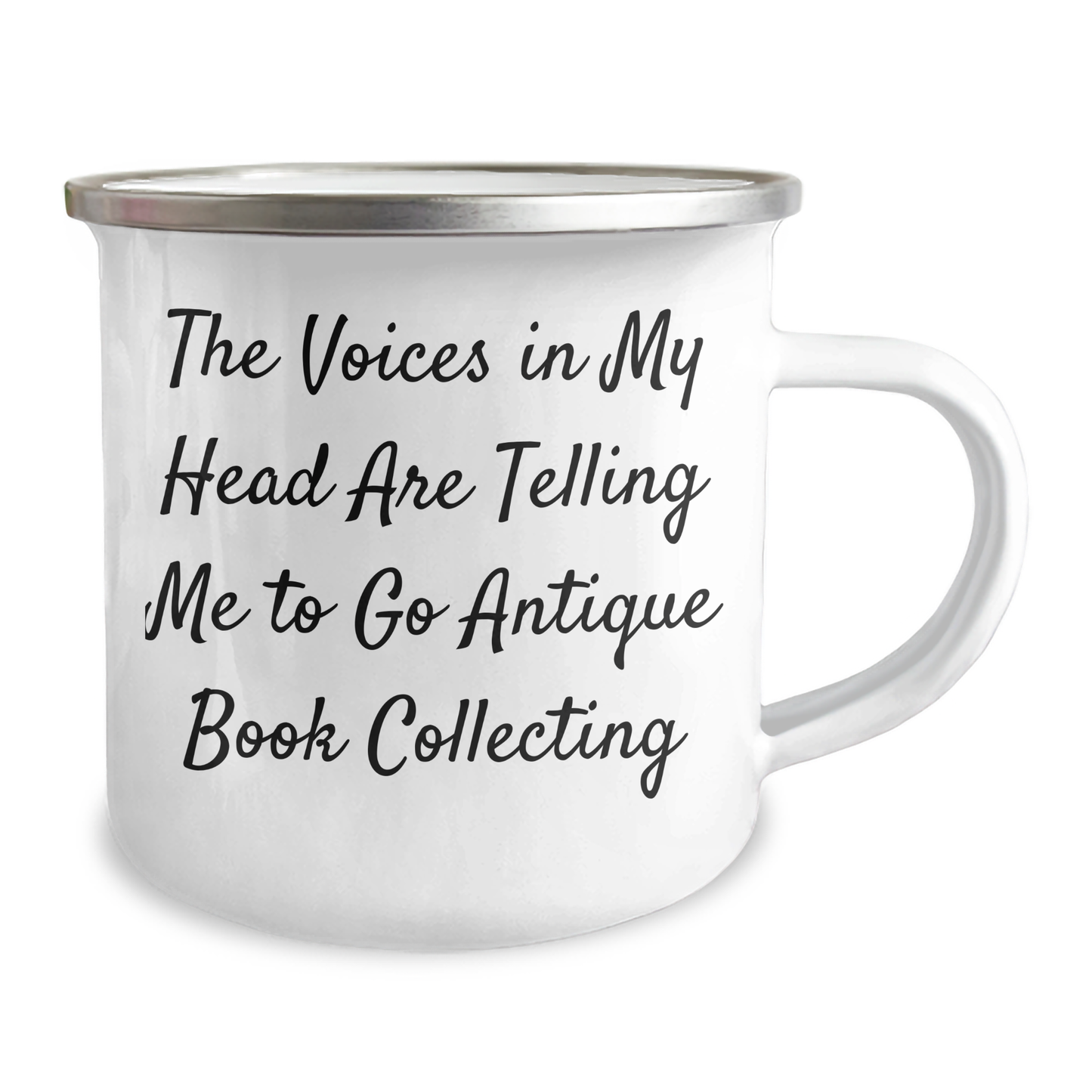 Antique Book Collecting Fun Camping Mug Gifts from Friends for Dad's Unique Adventure - Image 2