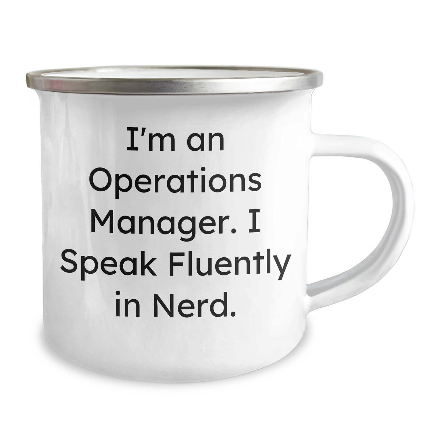 Unique Gifts from Friends to Operations Manager - 'I'm An Operations Manager. I Speak Fluently In genius.' Funny Camping Mug for Mother's Day - Image 2