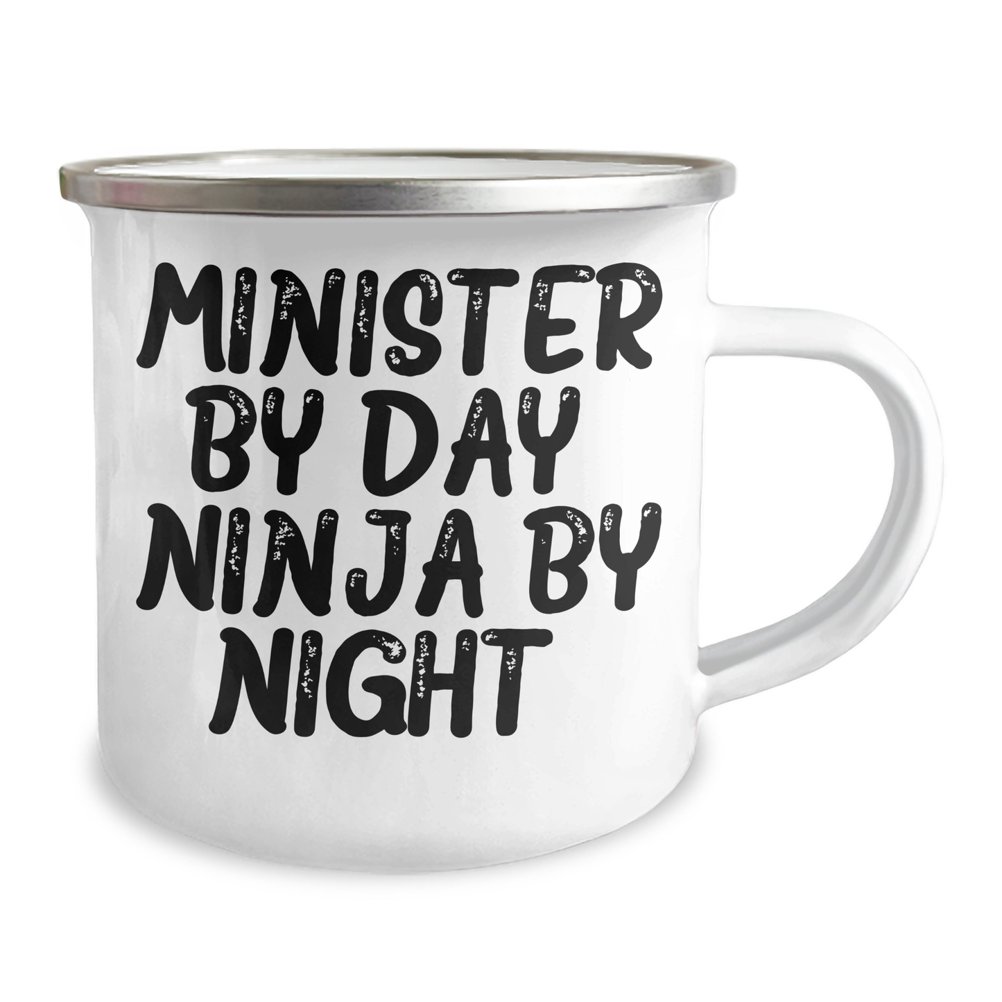 Minister's Unique Gifts from Friends, Funny Camping Mug for Mother's Day, 'Minister By Day. Ninja By Night.' - Image 2