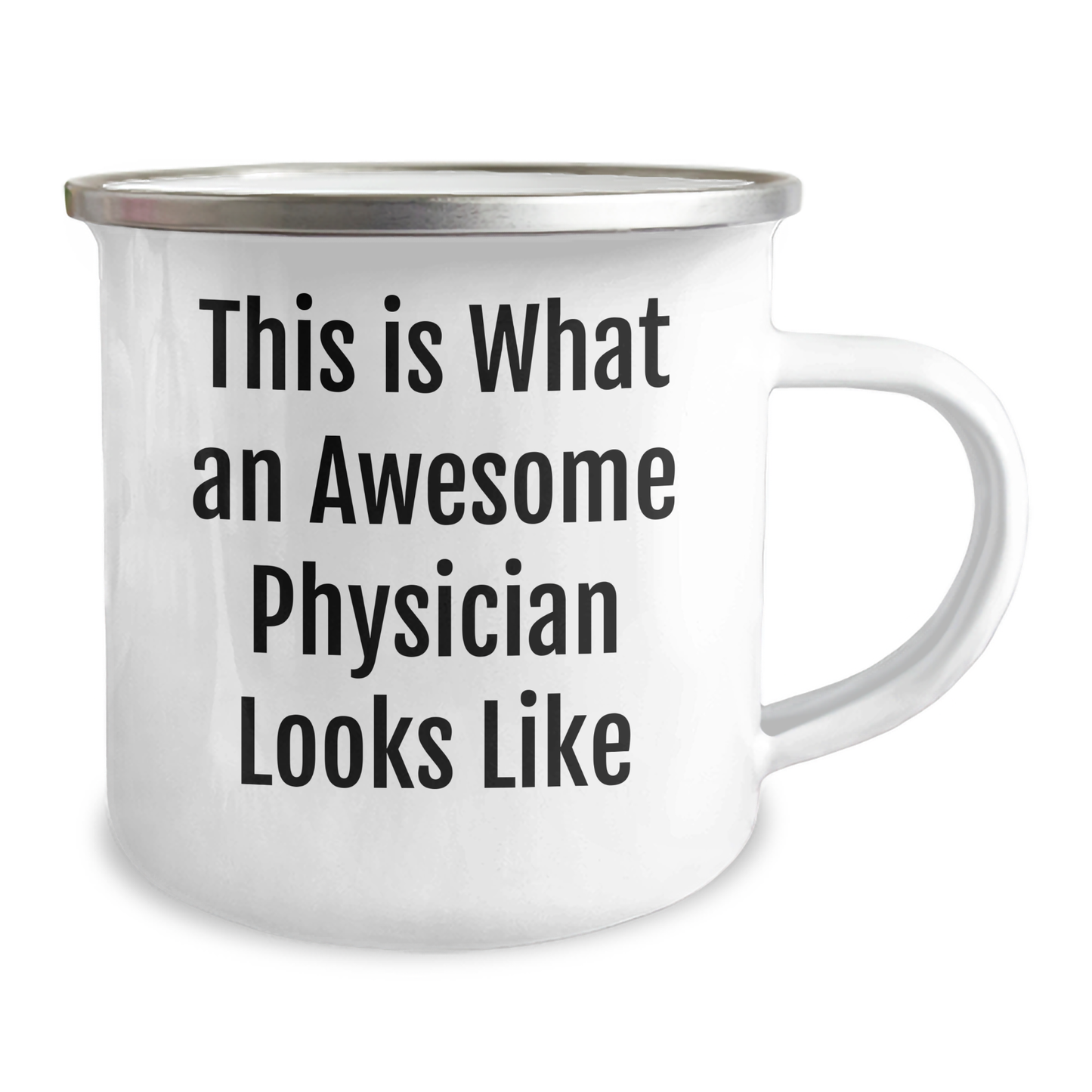 Funny Physician Gifts for Men, Camping Mug with Quote 'This Is What An Awesome Physician Looks Like', Perfect Father's Day Unique Gifts from Men to Physician - Image 2