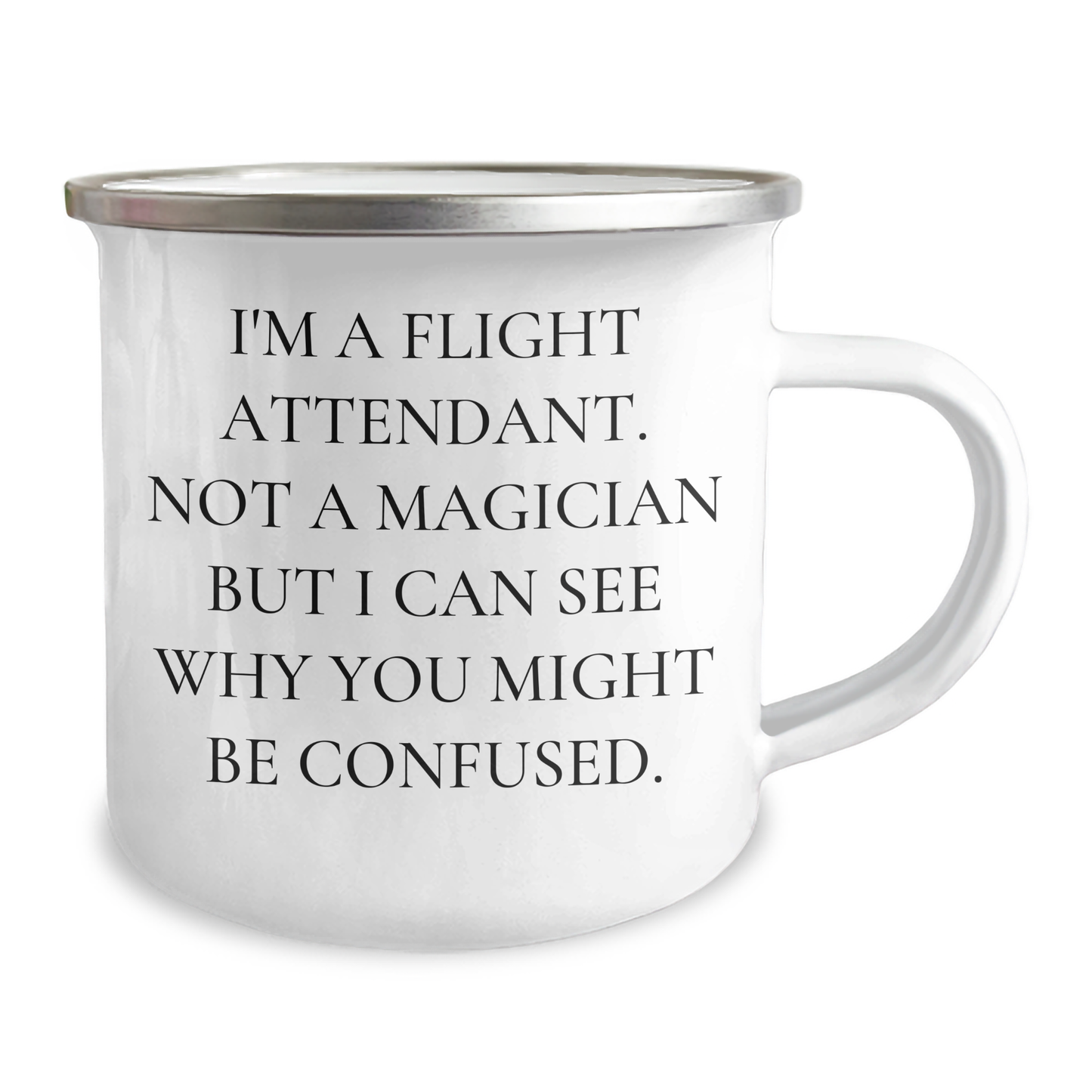 Flight Attendant Gifts: Funny Quote Camping Mug, Gifts from Friends for Flight Attendants, Unique Graduation Gifts for Her - Image 2
