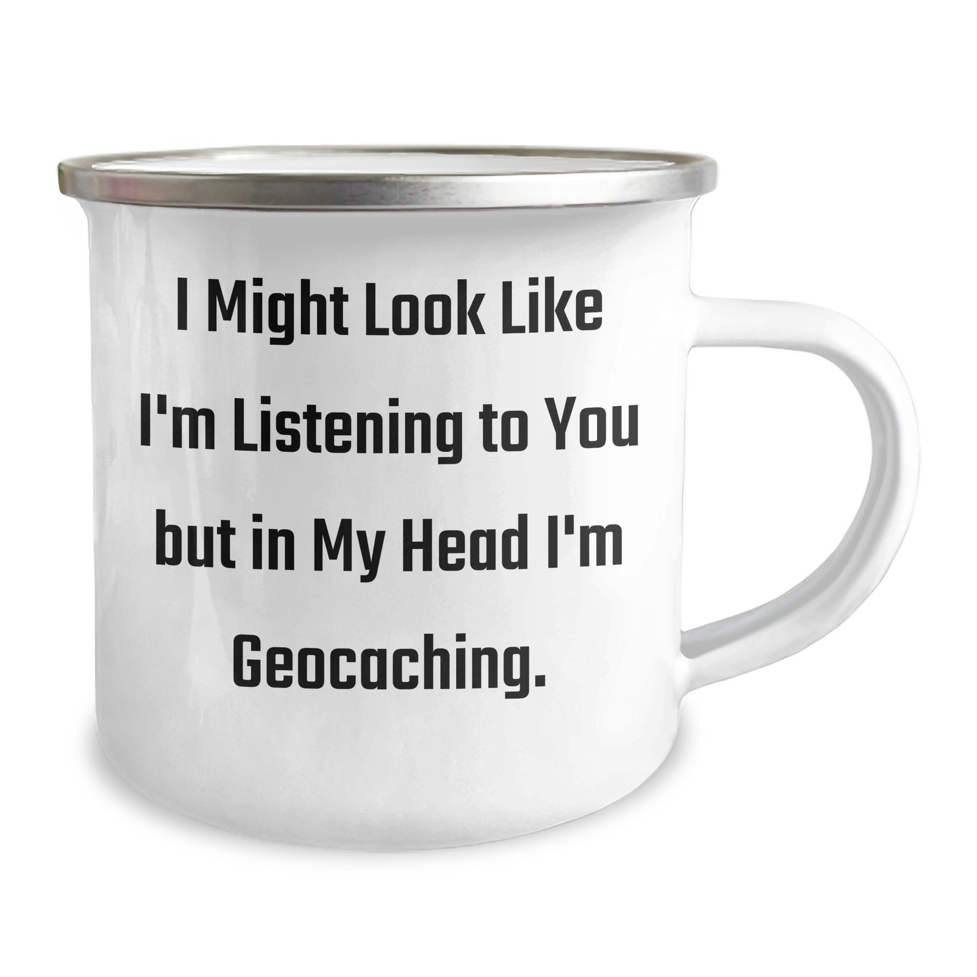 Geocaching Humor Camping Mug, Funny Quote Gifts from Men to Geocaching Enthusiasts, Gifts for Dad on Father's Day - Image 2