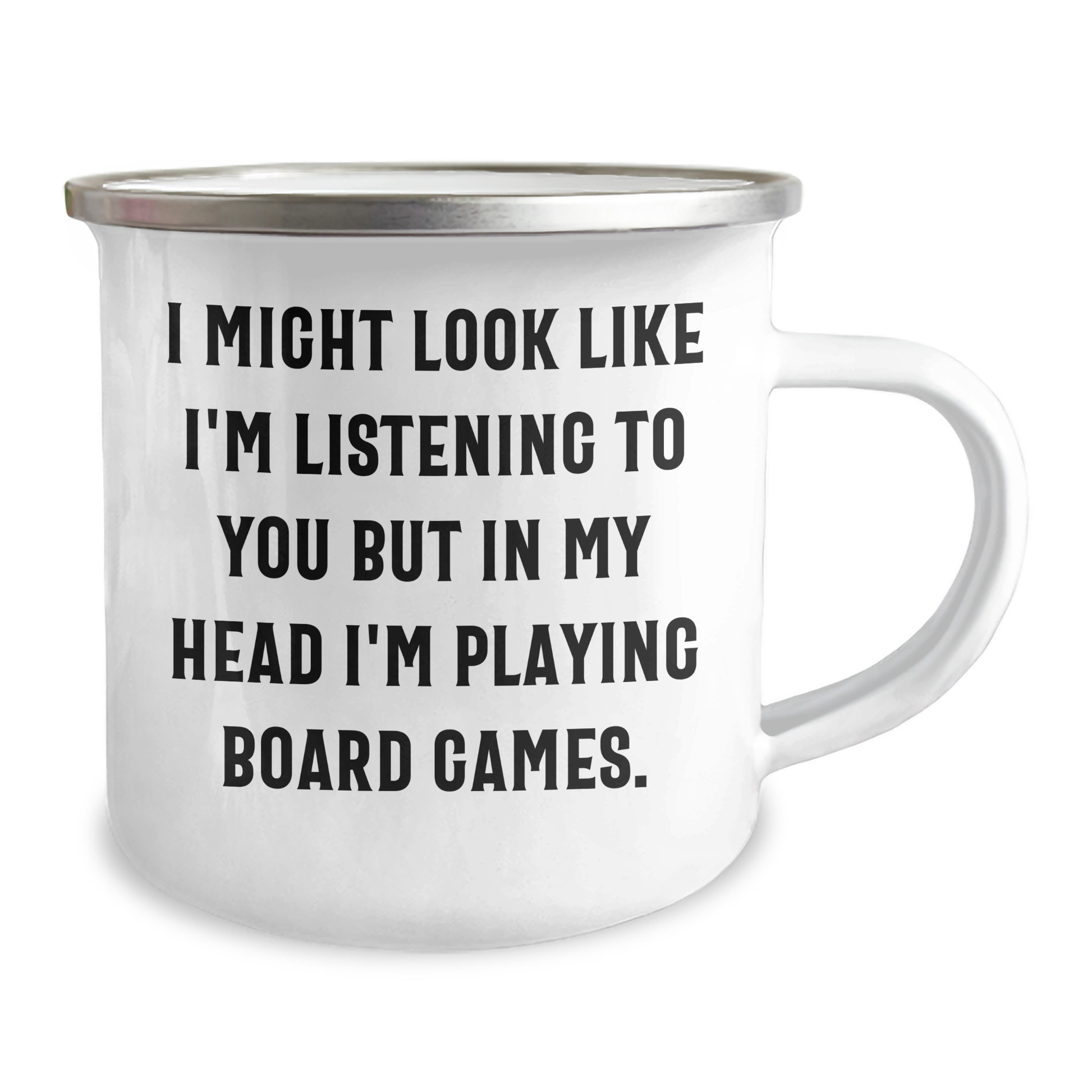 Funny Board Games Quote Camping Mug, Gifts from Family for Father's Day, Unique Board Games Enthusiasts Gifts, Board Games Lovers Mug - Image 2