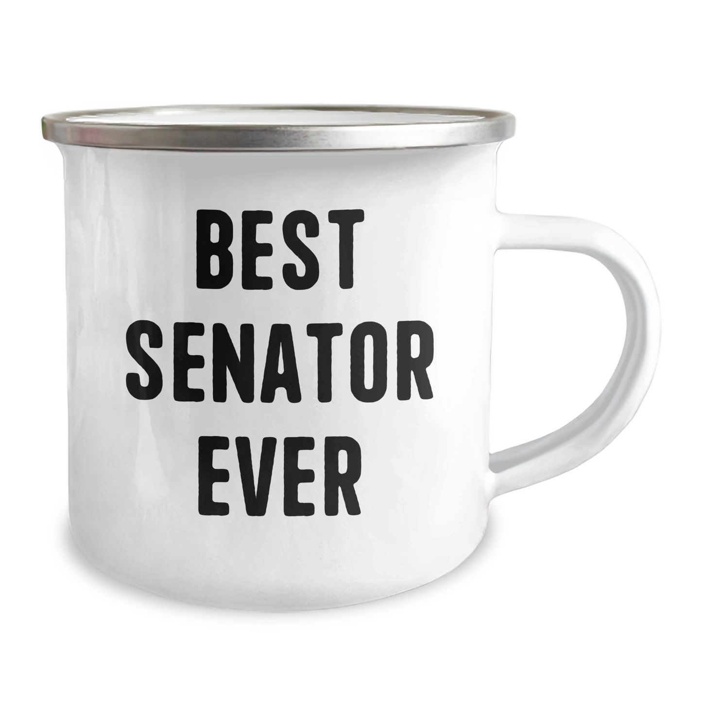 Funny Senator Gifts, Best Senator Ever Quote, 12 oz Camping Mug for Father's Day - Gifts from Men to Senator, Gifts for Senator, Funny Camping Mug - Image 2