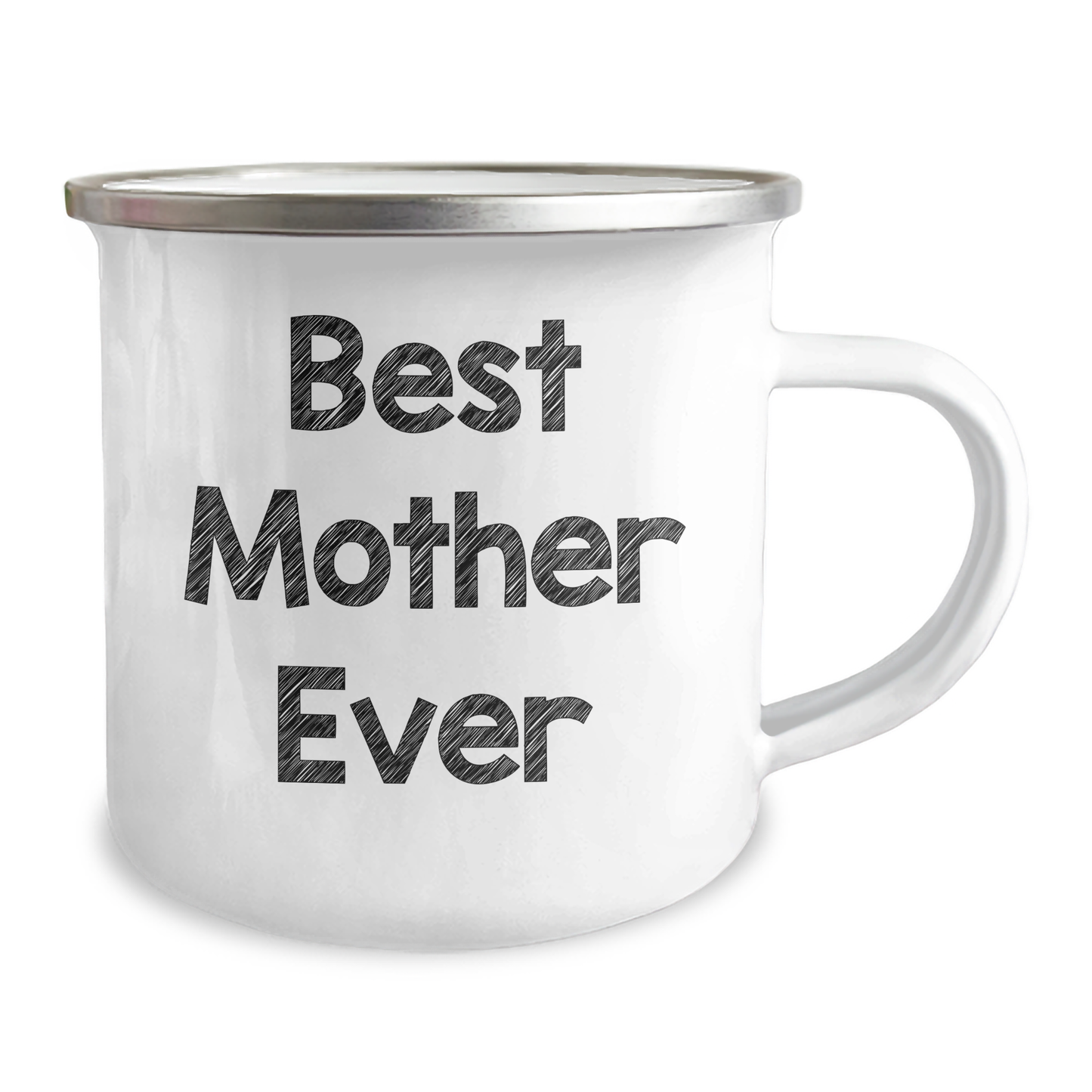 Funny Best Mom Ever Gifts from Men to Mother on Father's Day Unique Camping Mug, 12 oz Stainless Steel with Enamel Finish, Inspirational Quote - Image 2