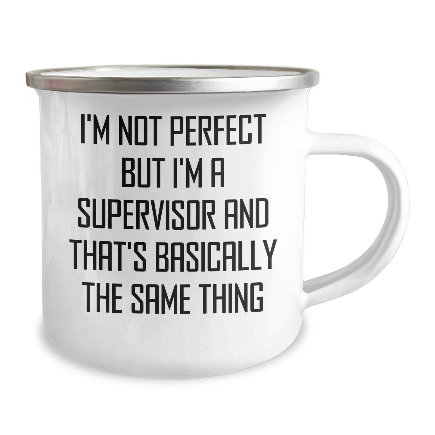 Funny Supervisor Gifts for Her - Camping Mug with Quote 'I'm Not Perfect But I'm A Supervisor And That's Basically The Same Thing' - Gifts from Family for Mother's Day - Image 2