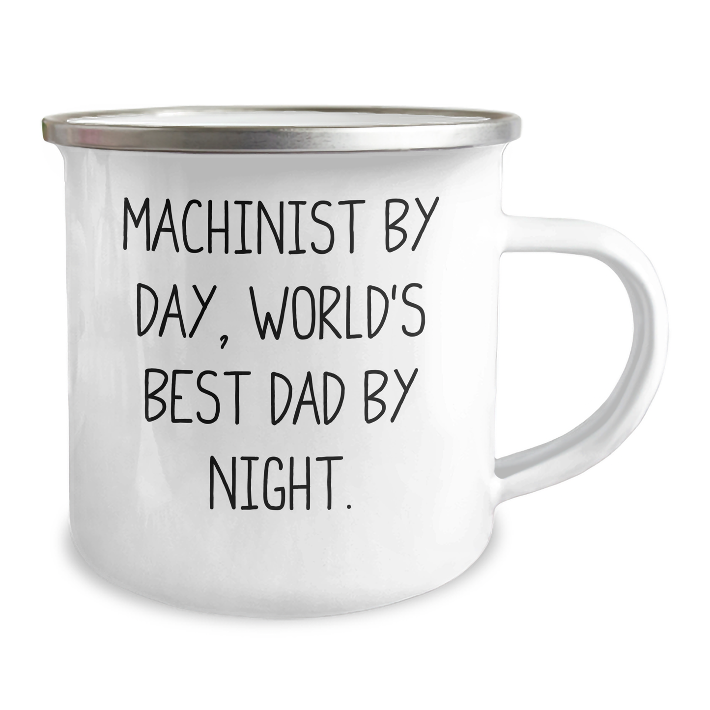 Machinist Gifts for Him, Funny Camping Mug by Day, World's Best Dad by Night - Unique Father's Day Unique Gifts from Family - Image 2