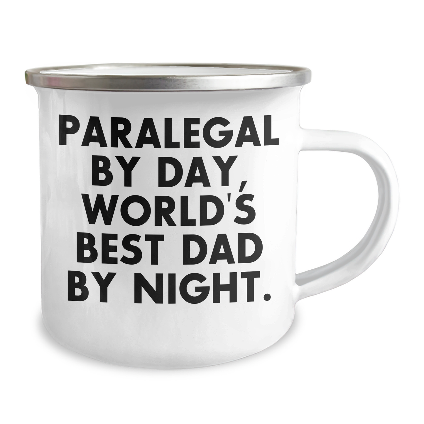 Paralegal By Day, World's Best Dad By Night. Funny Camping Mug Gifts for Paralegal Friends and Family - Gifts from Men to Paralegal Coworkers and Family - Image 2