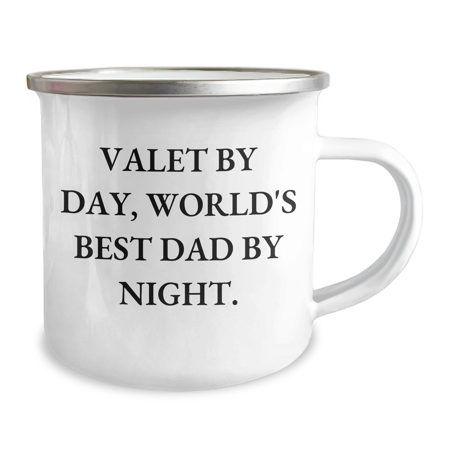 Valet By Day, World's Best Dad By Night Gifts from Men to Valet, Camping Mug for Father's Day - Image 2
