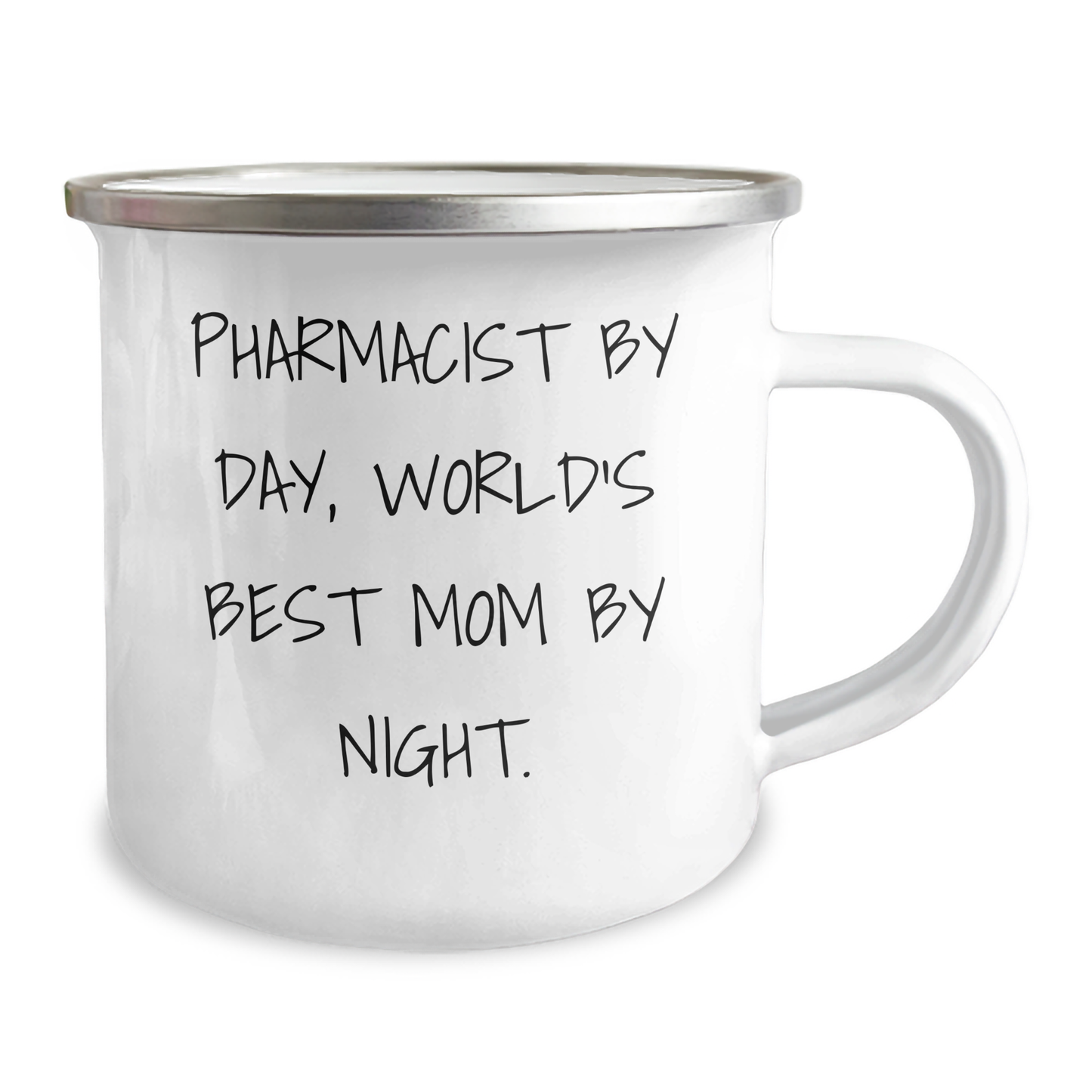 Pharmacist Gifts from Men - Funny Camping Mug for World's Best Mom By Night. - Image 2