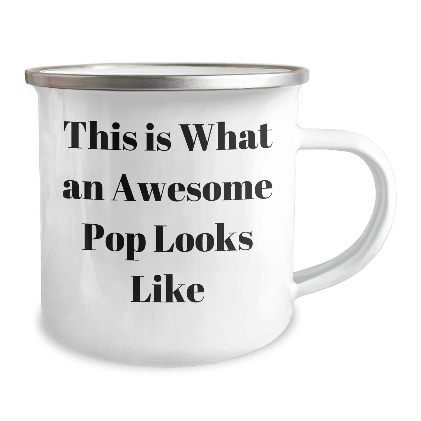 Funny Pop Gifts, This Is What An Awesome Pop Looks Like, Camping Mug for Father's Day - Gifts from Friends to Pop, Perfect for Outdoor Enthusiasts - Image 2