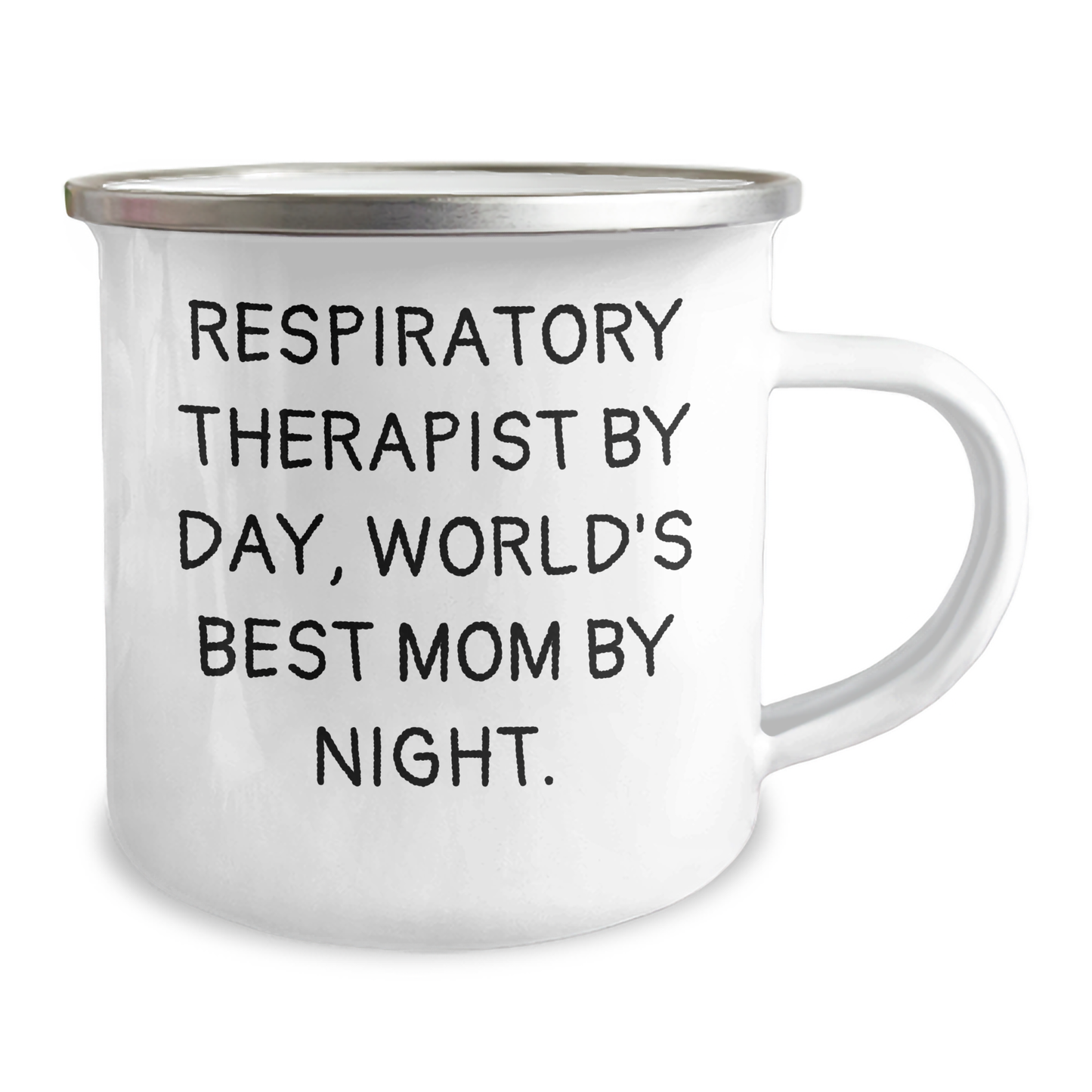 Funny Respiratory Therapist Gifts for Him By Day, World's Best Dad By Night - 12 oz Stainless Steel Camping Mug, Father's Day Unique Gifts from Family - Image 2