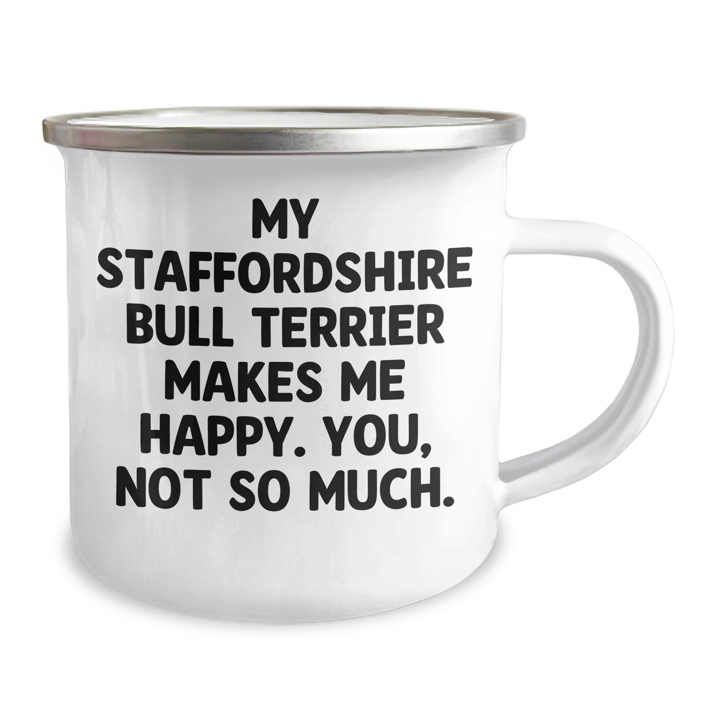 Staffordshire Bull Terrier Dog Lovers Funny Camping Mug Gifts from Family to Father's Day for Him - Image 2