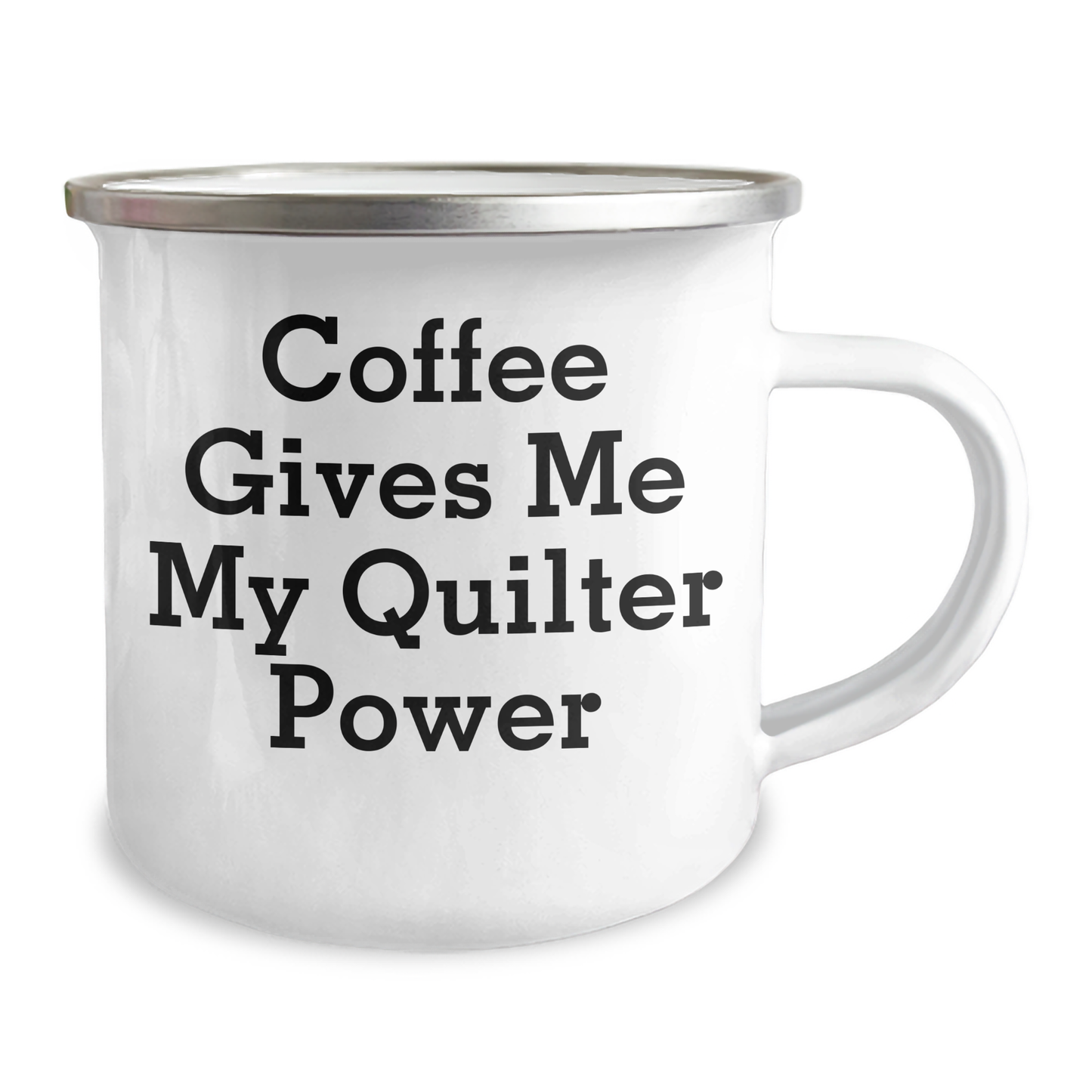 Funny Quilter Gifts from Friends, Quilter Power Mug for Graduation, Coffee Lovers' Unique Gifts - Image 2