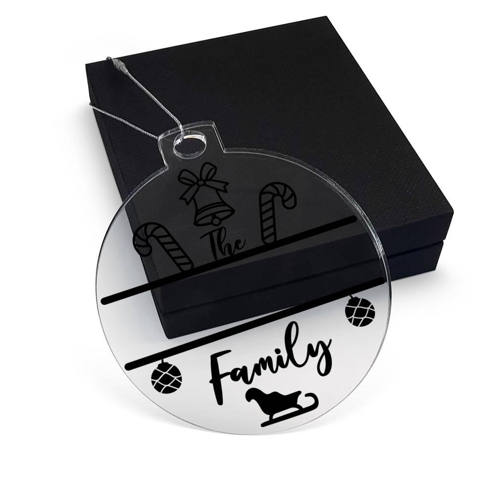 Candy Cane Personalized Acrylic Keepsake Ornament
