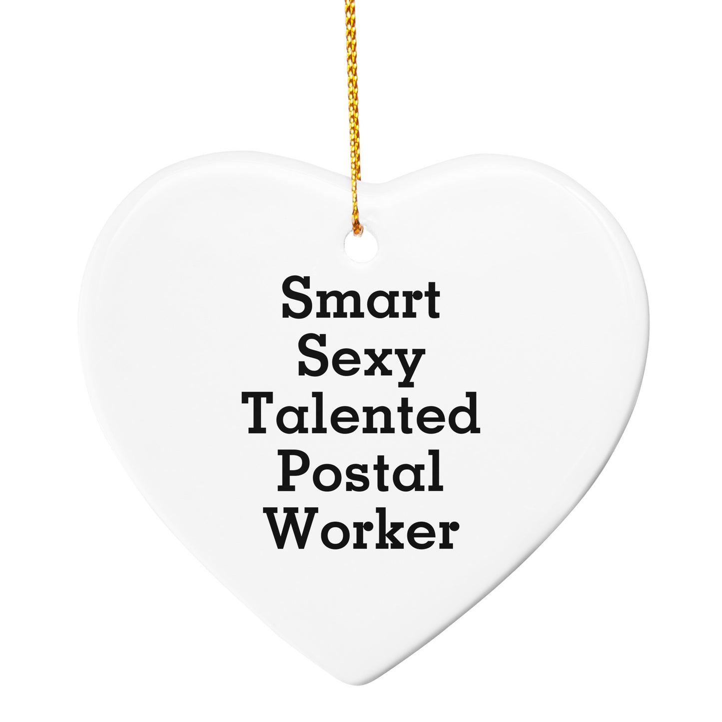 Smart Sexy Talented Postal Worker Christmas Ornament Gifts