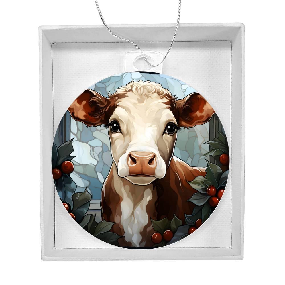Cow Acrylic Keepsake Ornament