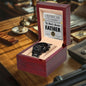 Dad Certificate of Achievement for the World's Greatest Father Black Chronograph Watch - Mallard Moon Gift Shop