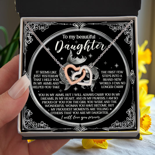To My Beautiful Daughter - Carry You In My Dreams – Sentimental Necklace Gift - Mallard Moon Gift Shop