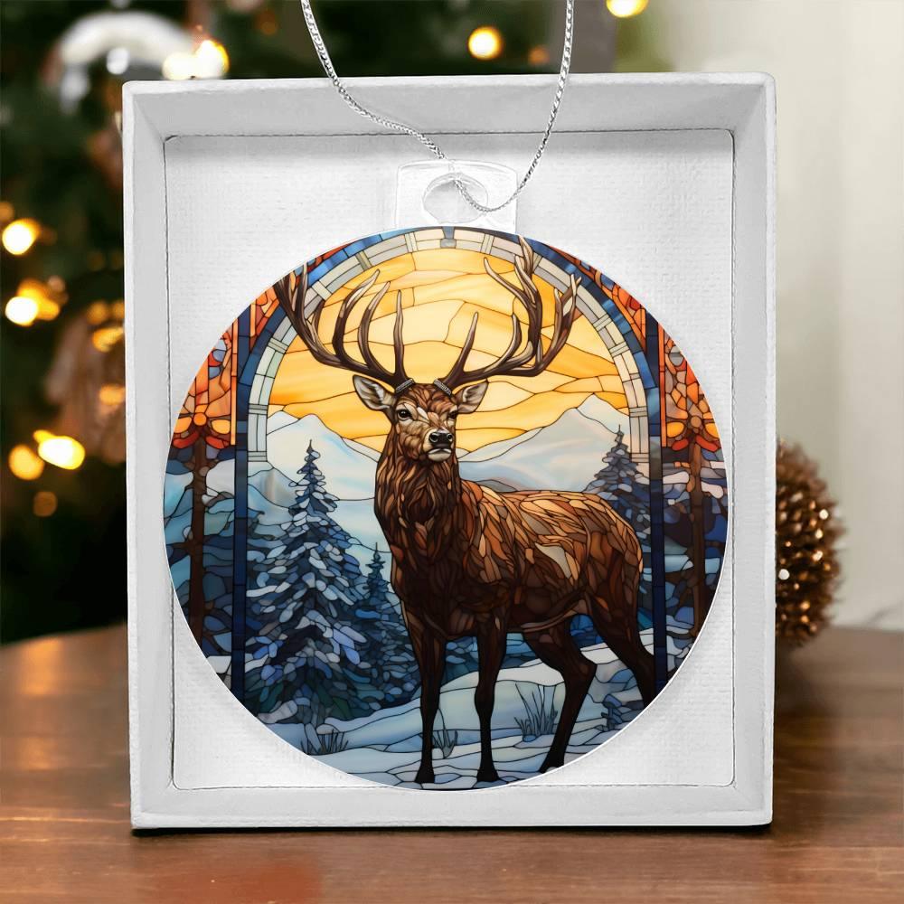 Deer Acrylic Keepsake Ornament