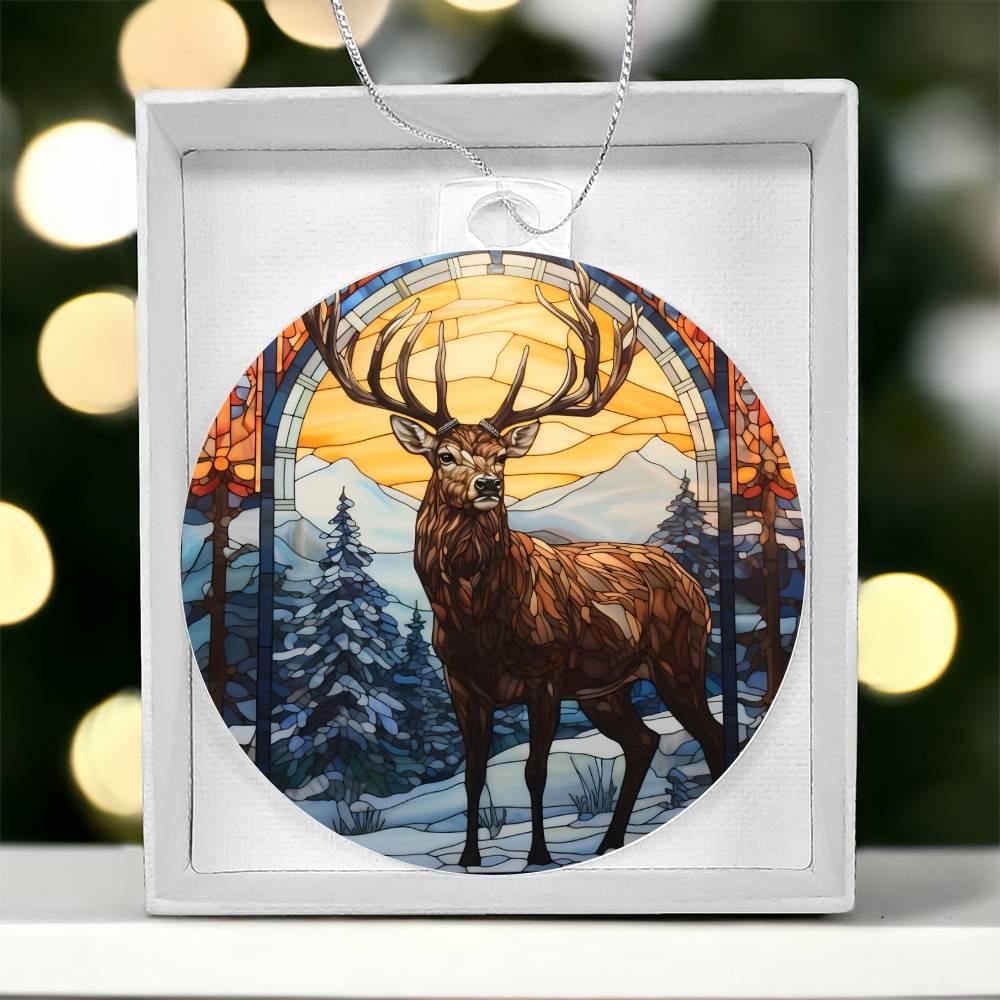 Deer Acrylic Keepsake Ornament