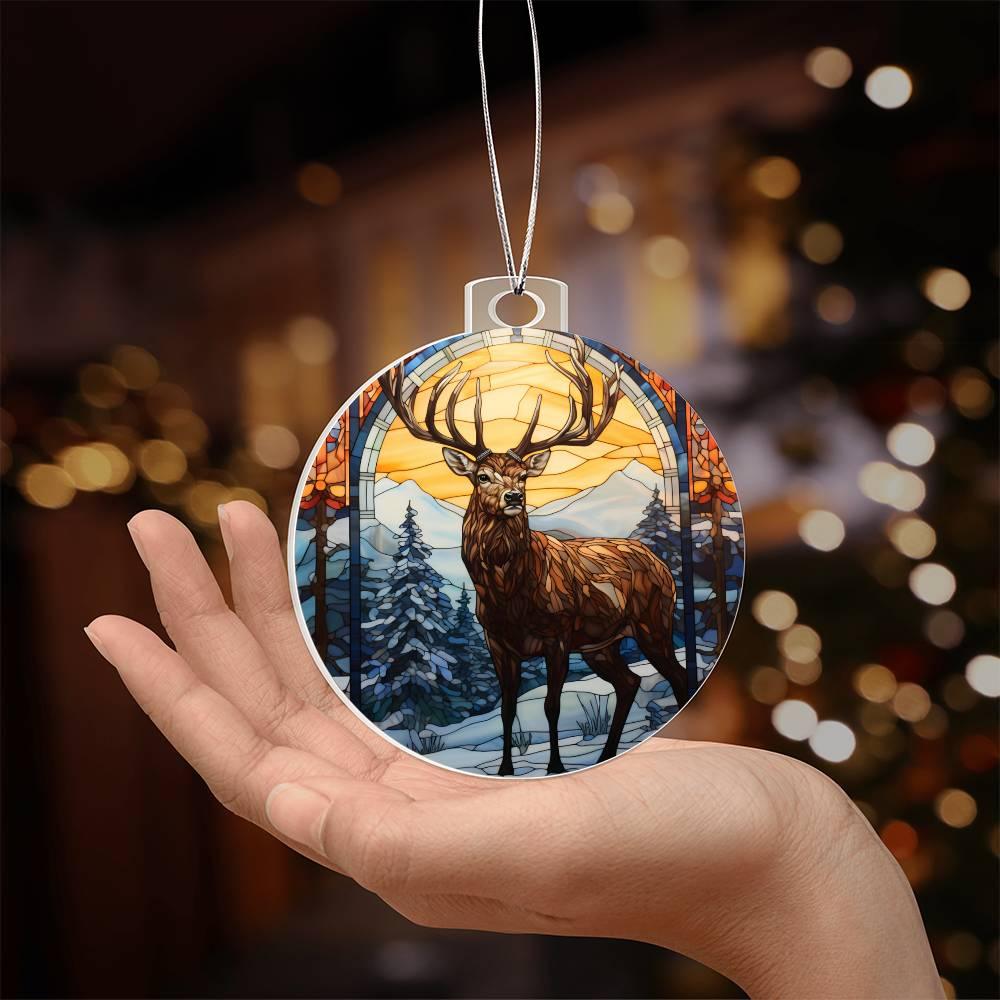 Deer Acrylic Keepsake Ornament