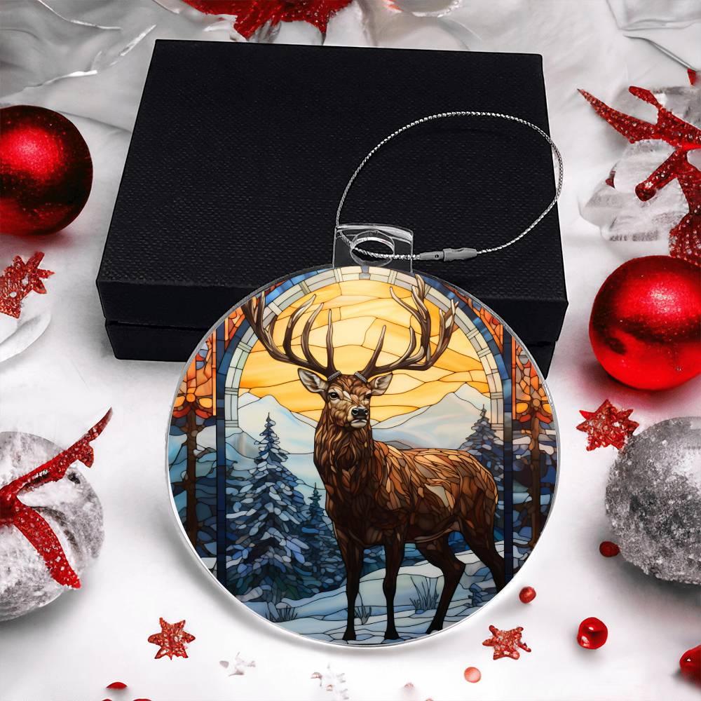 Deer Acrylic Keepsake Ornament
