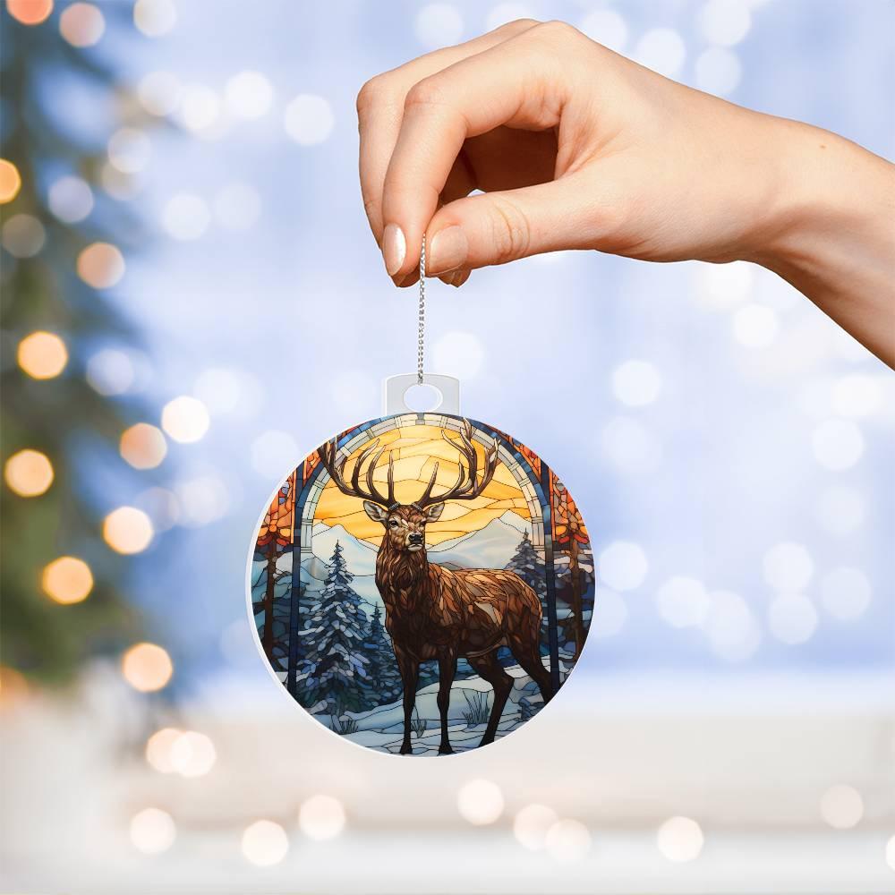 Deer Acrylic Keepsake Ornament