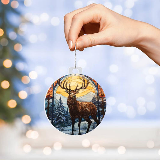 Deer Acrylic Keepsake Ornament