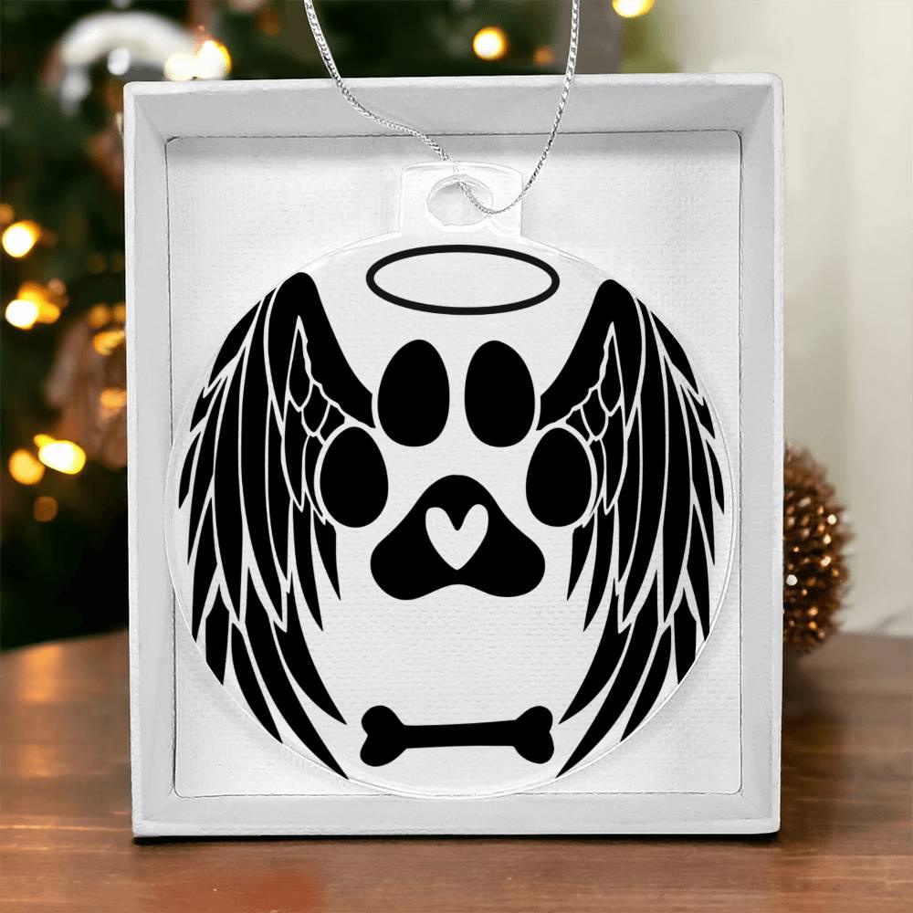 Dog Angel Personalized Pet Memorial Acrylic Keepsake Ornament