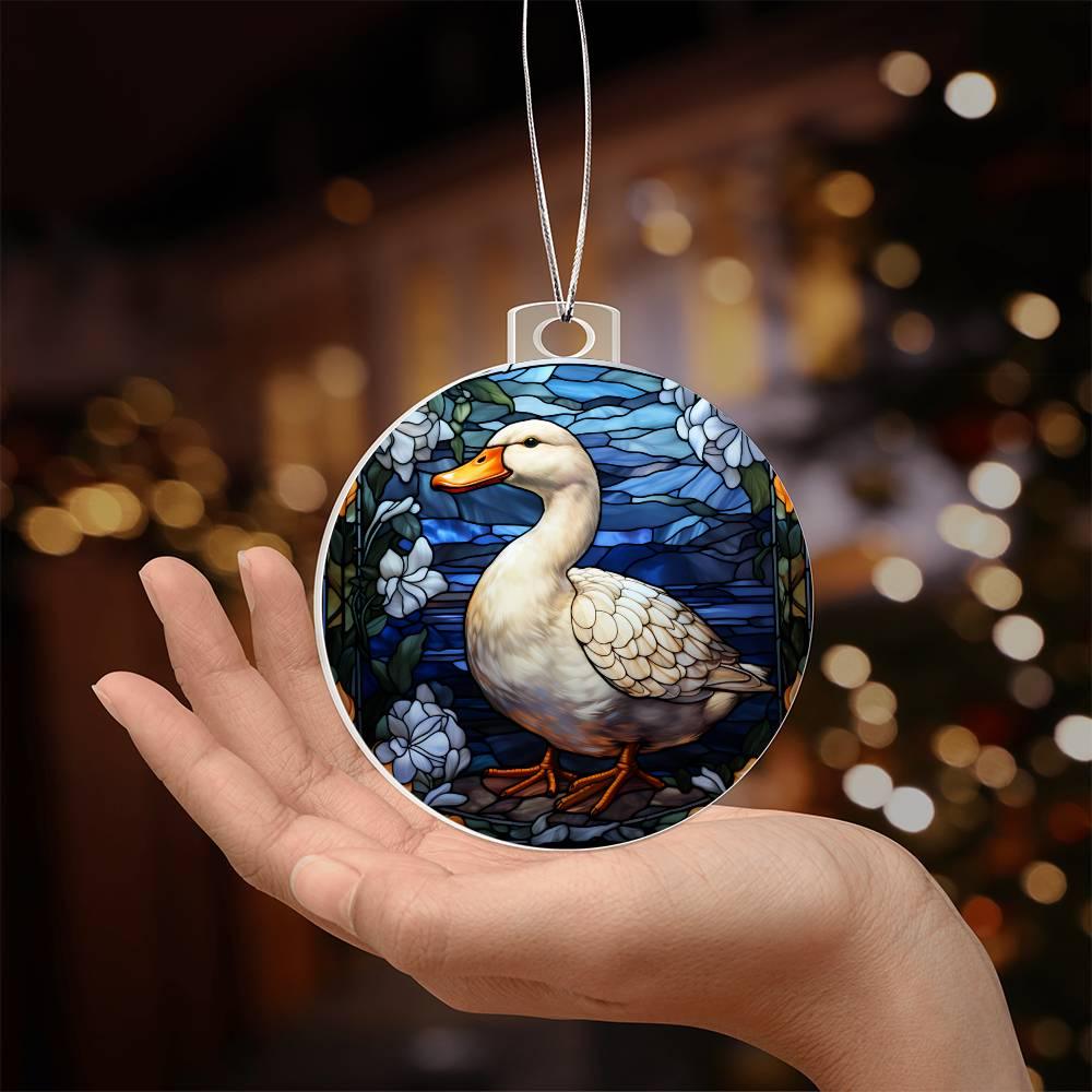 Duck Acrylic Keepsake Ornament