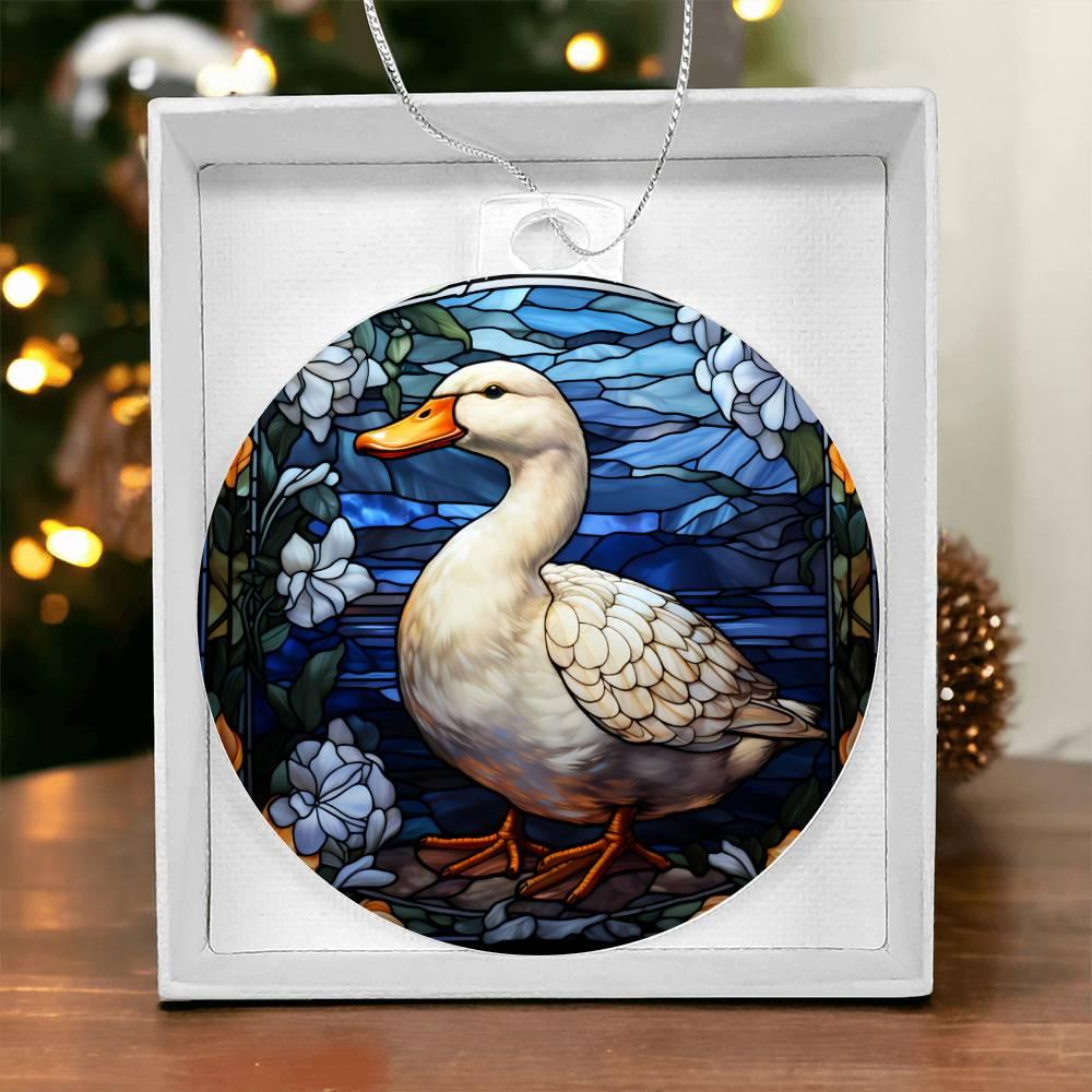 Duck Acrylic Keepsake Ornament