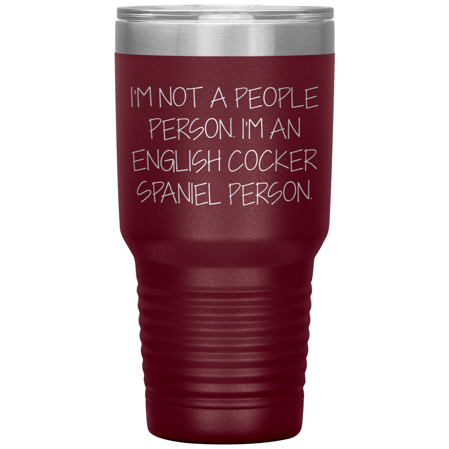 English Cocker Spaniel Dog Tumbler, Funny Quote, Gifts from Friends, for English Cocker Spaniel Dog Lovers, Christmas Unique Gifts - Mallard Moon Gift Shop
