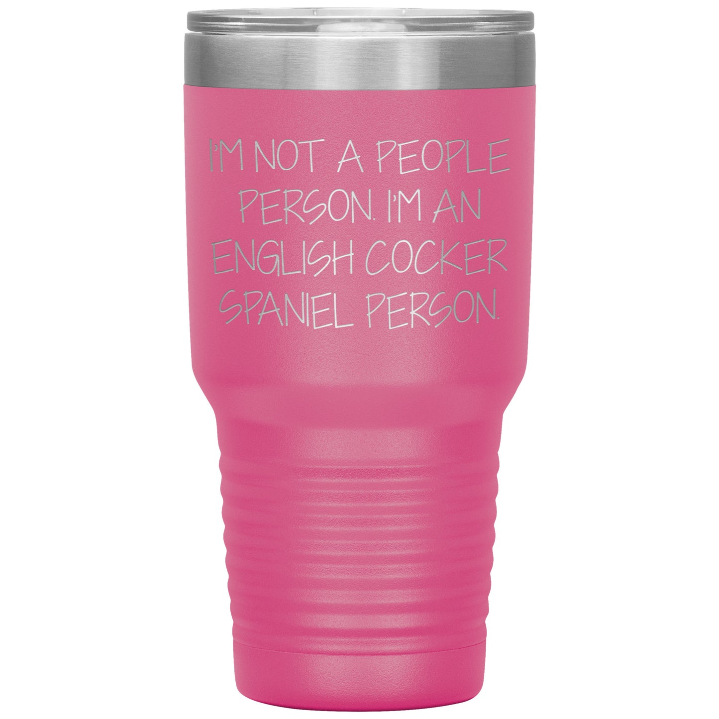 English Cocker Spaniel Dog Tumbler, Funny Quote, Gifts from Friends, for English Cocker Spaniel Dog Lovers, Christmas Unique Gifts - Mallard Moon Gift Shop