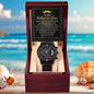 Father-in-Law-Gift I am Truly Blessed to Have You In My Life Black Chronograph Watch - Mallard Moon Gift Shop