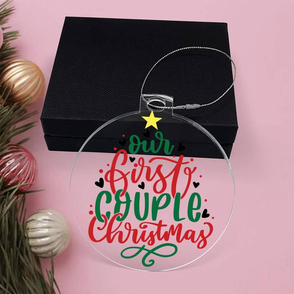 First Christmas as a Couple Acrylic Keepsake Ornament