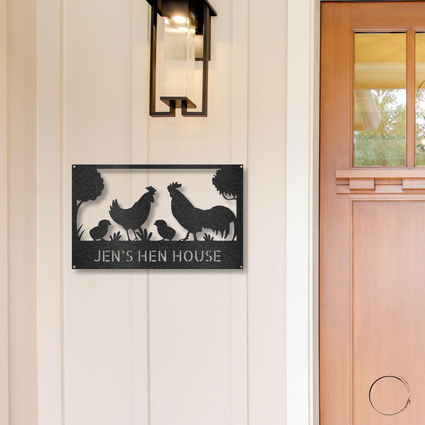 Personalized Hen House Metal Wall Art: Celebrate Your Coop with Style - Mallard Moon Gift Shop
