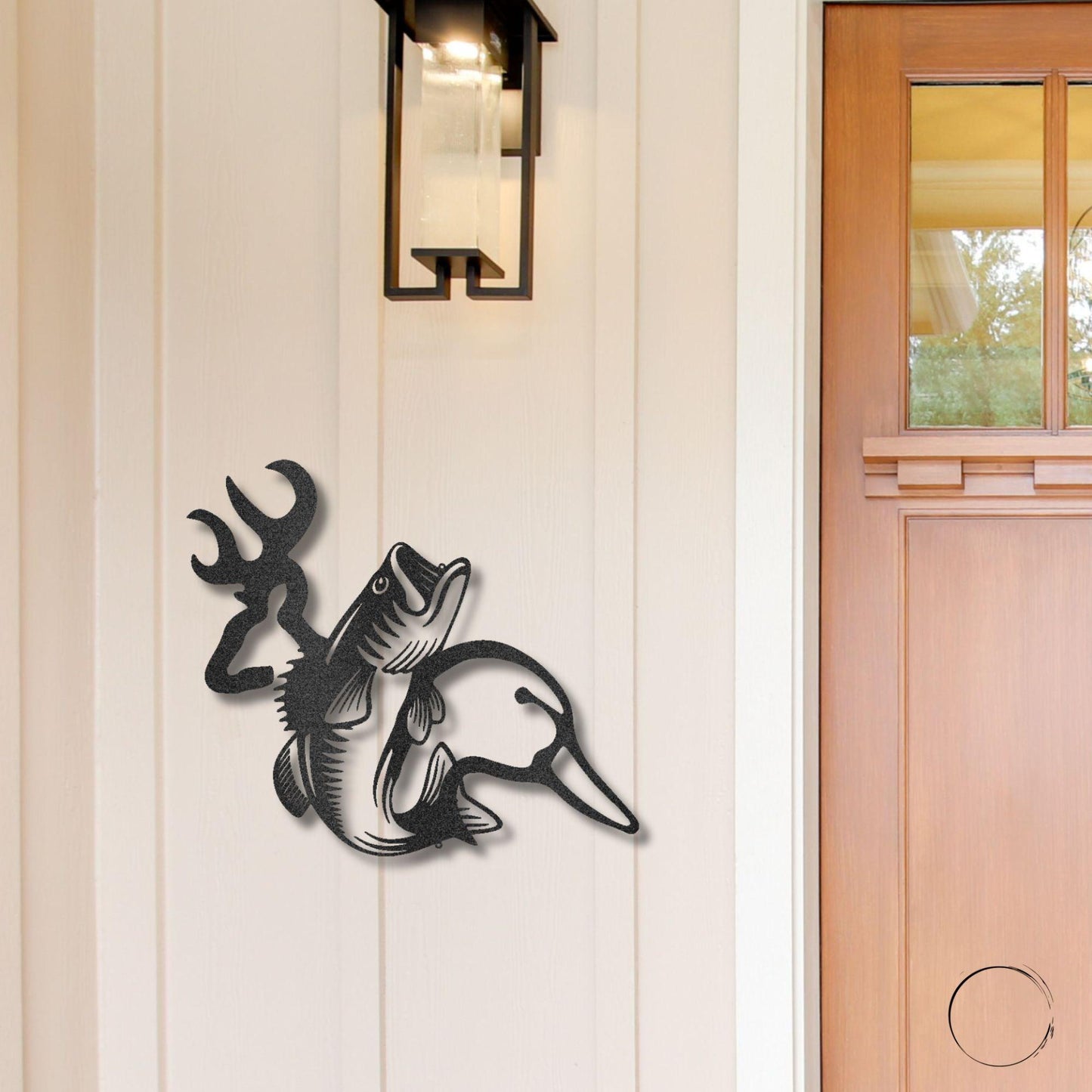 Wildlife Calling Fishing Deer Duck Hunting Metal Art Wall Sign - Mallard Moon Gift Shop