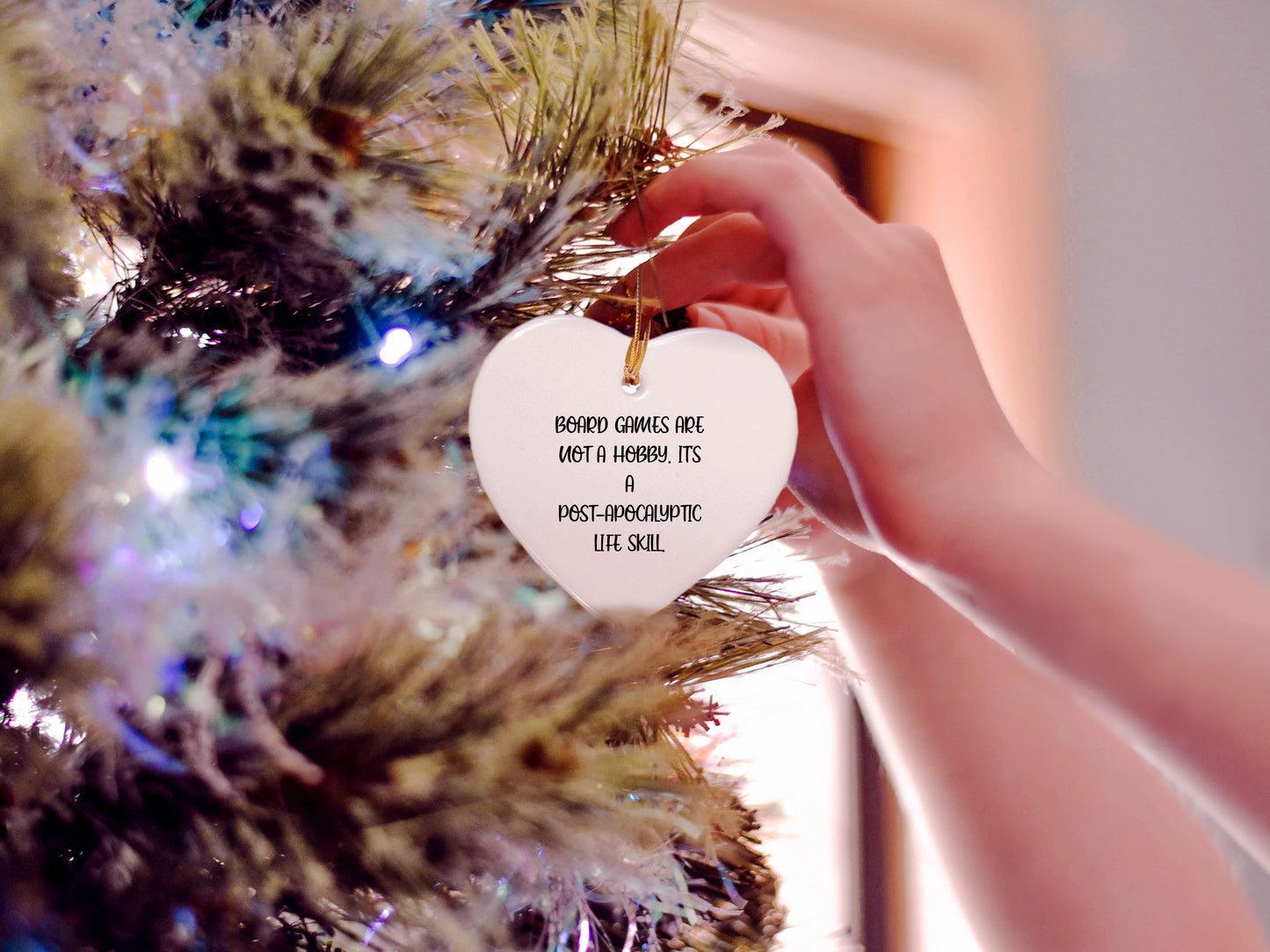 Funny Board Games Gifts for Friends and Family - Heart Ornament with Inspirational Quote - Gifts from Women - Perfect Unique Christmas Unique Gifts for Board Game Lovers - Mallard Moon Gift Shop