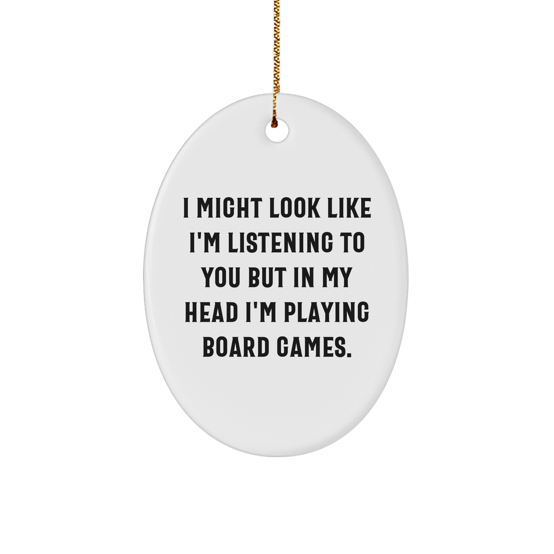 Funny Board Games Oval Ornament Gifts for Men Women Friends Family - Christmas Unique Gifts from Friends